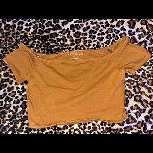 Off-the-shoulder Crop Top